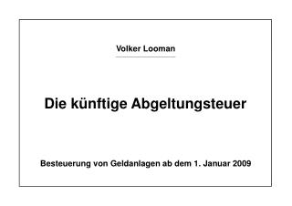 Volker Looman