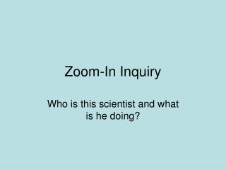 Zoom-In Inquiry