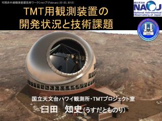 TMT用観測装置の 開発状況と技術課題