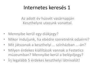 Internetes keresés 1