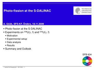 Photo-fission at the S-DALINAC