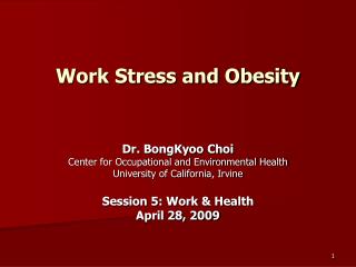 Work Stress and Obesity