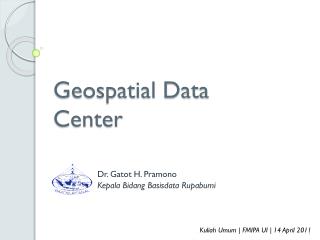 Geospatial Data Center