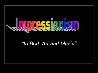 “In Both Art and Music”