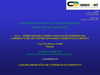 Comercio electrónico y aspectos legales de protección al consumidor