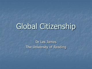 Global Citizenship