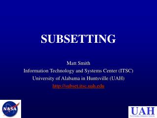SUBSETTING