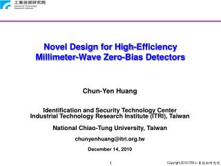 Novel Design for High-Efficiency Millimeter-Wave Zero-Bias Detectors