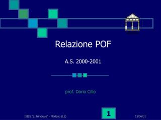 Relazione POF A.S. 2000-2001