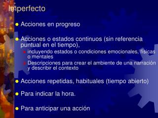 Imperfecto