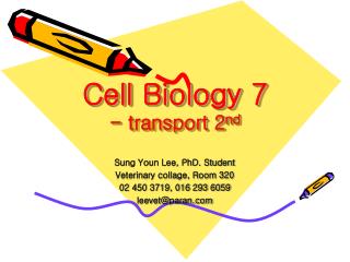Cell Biology 7 - transport 2 nd
