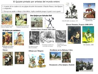 Don Quijote por Salvador Dalí
