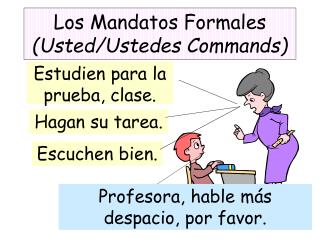 Los Mandatos Formales (Usted/Ustedes Commands)