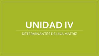 UNIDAD IV