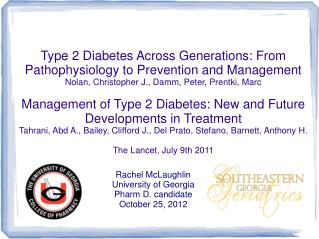Type 2 Diabetes Across Generations: From Pathophysiology to Prevention and Management