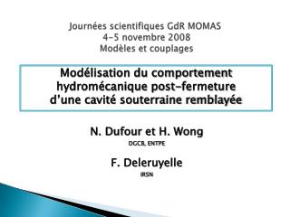 Journées scientifiques GdR MOMAS 4-5 novembre 2008 Modèles et couplages