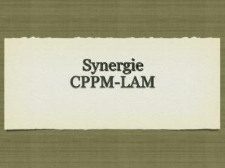 Synergie CPPM-LAM