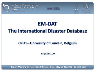EM-DAT The International Disaster Database