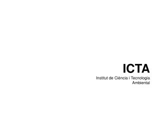 ICTA Institut de Ciència i Tecnologia Ambiental