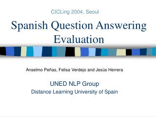 Spanish Question Answering Evaluation