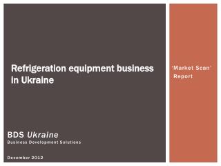BDS Ukraine Business Development Solutions December 2012