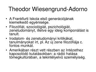 Theodor Wiesengrund-Adorno