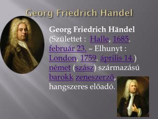 G eorg Friedrich Händel