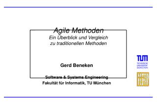 Agile Methoden Ein Überblick und Vergleich zu traditionellen Methoden