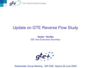 Update on GTE Reverse Flow Study Vaclav Vocilka GIE Vice Executive Secretary