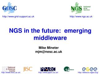 NGS in the future:  emerging middleware