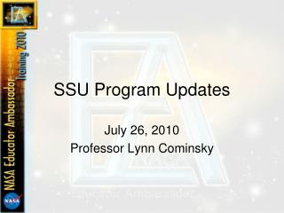 SSU Program Updates