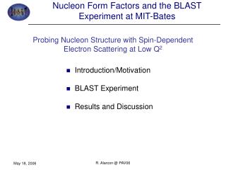 Nucleon Form Factors and the BLAST Experiment at MIT-Bates