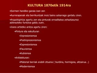 KULTURA 1870etik 1914ra