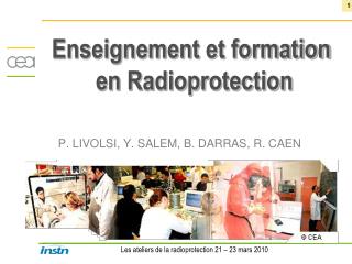 Enseignement et formation en Radioprotection