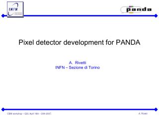 Pixel detector development for PANDA