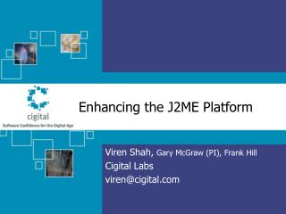 Enhancing the J2ME Platform