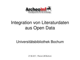 Integration von Literaturdaten aus Open Data
