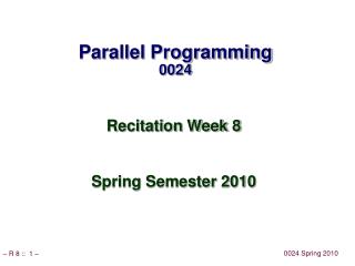 Parallel Programming 0024