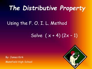 The Distributive Property