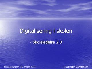 Digitalisering i skolen