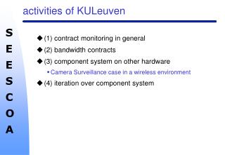 activities of KULeuven