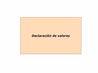 Declaración de valores