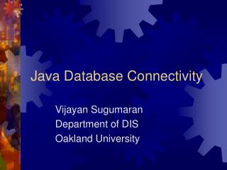 Java Database Connectivity