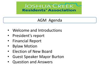 AGM Agenda