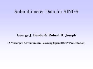 Submillimeter Data for SINGS