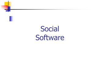 Social Software