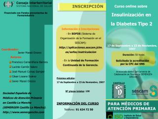 Curso online de INSULINIZACIÓN EN DIABETES TIPO 2