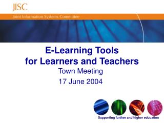 E-Learning Tools for Learners and Teachers