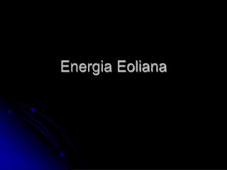 Energia Eoliana