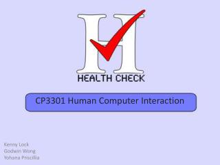 CP3301 Human Computer Interaction